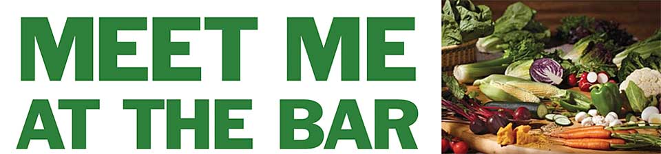 Bumper sticker with the text, 'Meet Me At The Bar.'